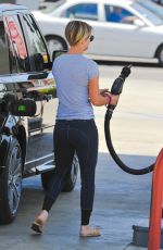KALEY CUOCO at a Gas Station in Los Angeles