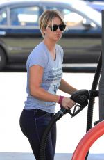 KALEY CUOCO at a Gas Station in Los Angeles