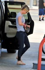 KALEY CUOCO at a Gas Station in Los Angeles