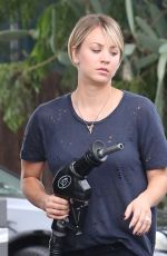 KALEY CUOCO in jeans Out and About in Los Angeles