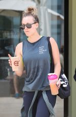 KALEY CUOCO Leaves Earth Bar in Los Angeles