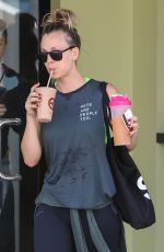 KALEY CUOCO Leaves Earth Bar in Los Angeles