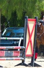 KALEY CUOCO Riding Her Horse in Los Angeles 1806