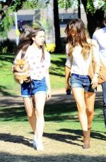 KATE BECKINSALE in Sorts at a Park in Brentwood