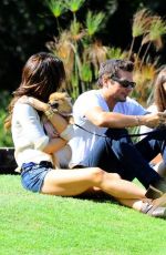 KATE BECKINSALE in Sorts at a Park in Brentwood