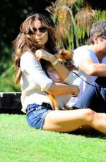 KATE BECKINSALE in Sorts at a Park in Brentwood