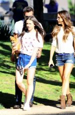 KATE BECKINSALE in Sorts at a Park in Brentwood