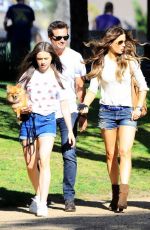 KATE BECKINSALE in Sorts at a Park in Brentwood
