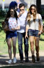 KATE BECKINSALE in Sorts at a Park in Brentwood