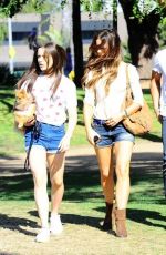 KATE BECKINSALE in Sorts at a Park in Brentwood