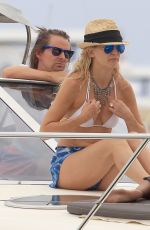 KATE HUDSON in Bikini at a Boat in Ibiza