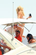 KATE HUDSON in Bikini at a Boat in Ibiza