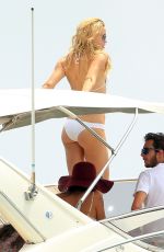 KATE HUDSON in Bikini at a Boat in Ibiza