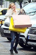 KATE HUDSON Out Shopping in London