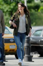 KATIE HOLMES at a Park in New York