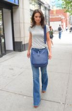 KATIE HOLMES Out and About in New York