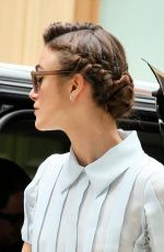 KEIRA KNIGHTLEY Arrives at a Hotel in New York