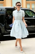 KEIRA KNIGHTLEY Arrives at a Hotel in New York