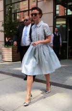 KEIRA KNIGHTLEY Arrives at a Hotel in New York