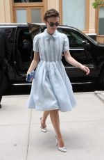 KEIRA KNIGHTLEY Arrives at a Hotel in New York