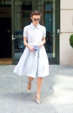 KEIRA KNIGHTLEY Arrives at a Hotel in New York