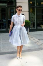 KEIRA KNIGHTLEY Arrives at a Hotel in New York