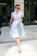 KEIRA KNIGHTLEY Arrives at a Hotel in New York