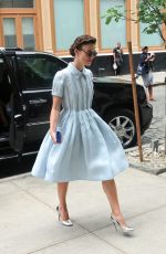 KEIRA KNIGHTLEY Arrives at a Hotel in New York