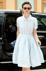 KEIRA KNIGHTLEY Arrives at a Hotel in New York