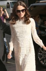KEIRA KNIGHTLEY Arrives at Daily Show with Jon Stewart in New York
