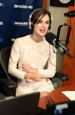 KEIRA KNIGHTLEY at SiriusXM Studios in New York