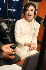 KEIRA KNIGHTLEY at SiriusXM Studios in New York