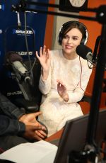 KEIRA KNIGHTLEY at SiriusXM Studios in New York