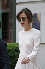 KEIRA KNIGHTLEY Leaves Crosby Hotel in New York