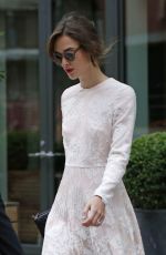 KEIRA KNIGHTLEY Leaves Crosby Hotel in New York