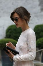 KEIRA KNIGHTLEY Leaves Crosby Hotel in New York