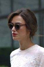 KEIRA KNIGHTLEY Leaves Crosby Hotel in New York
