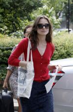 KEIRA KNIGHTLEY Out and About in London