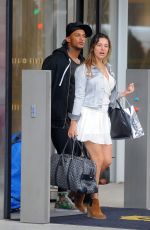 KELLY BROOK Leaves Shangri-La Hotel in London