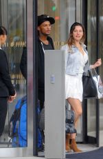 KELLY BROOK Leaves Shangri-La Hotel in London