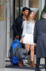 KELLY BROOK Leaves Shangri-La Hotel in London