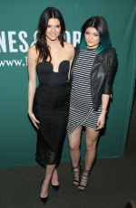 KENDALL and KYLIE JENNER at Barnes and Noble at Union Square
