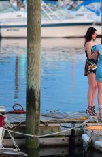 KENDALL and KYLIE JENNER at Pier of Don Coqui City Island Restaurant in New York