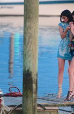 KENDALL and KYLIE JENNER at Pier of Don Coqui City Island Restaurant in New York