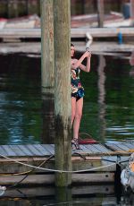 KENDALL and KYLIE JENNER at Pier of Don Coqui City Island Restaurant in New York