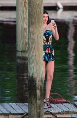 KENDALL and KYLIE JENNER at Pier of Don Coqui City Island Restaurant in New York