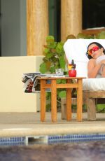 KIM KARDASHIAN in Bikini at a Pool