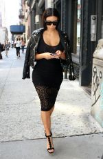 KIM KARDASHIAN Out and About in New York