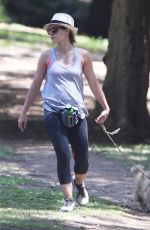 KRISTEN BELL Walks Her Dog Out in Los Feliz