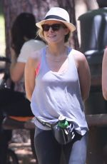 KRISTEN BELL Walks Her Dog Out in Los Feliz